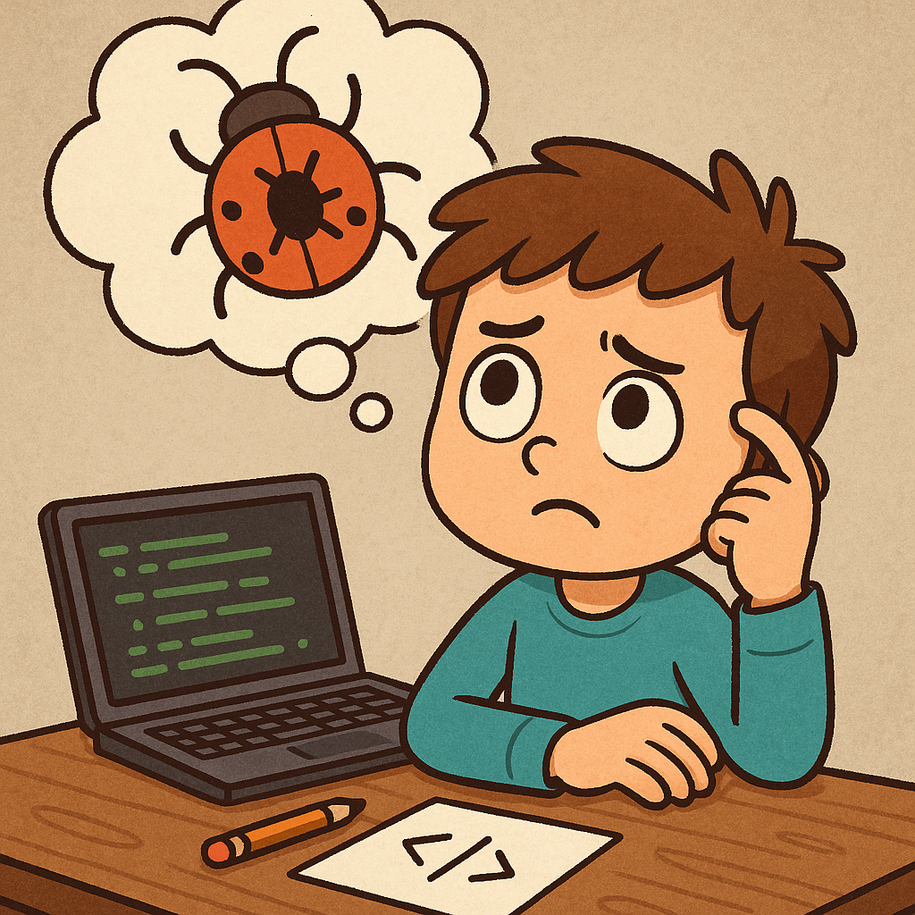 child struggling to solve a problem